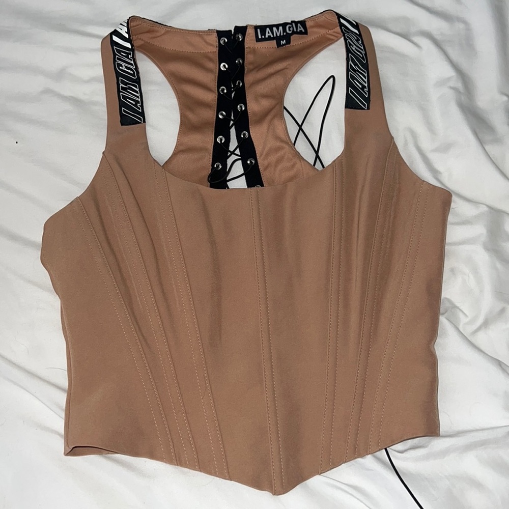 I Am Gia Siobhan Corset Nude